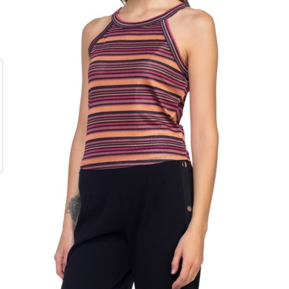 Orange Navy Tank